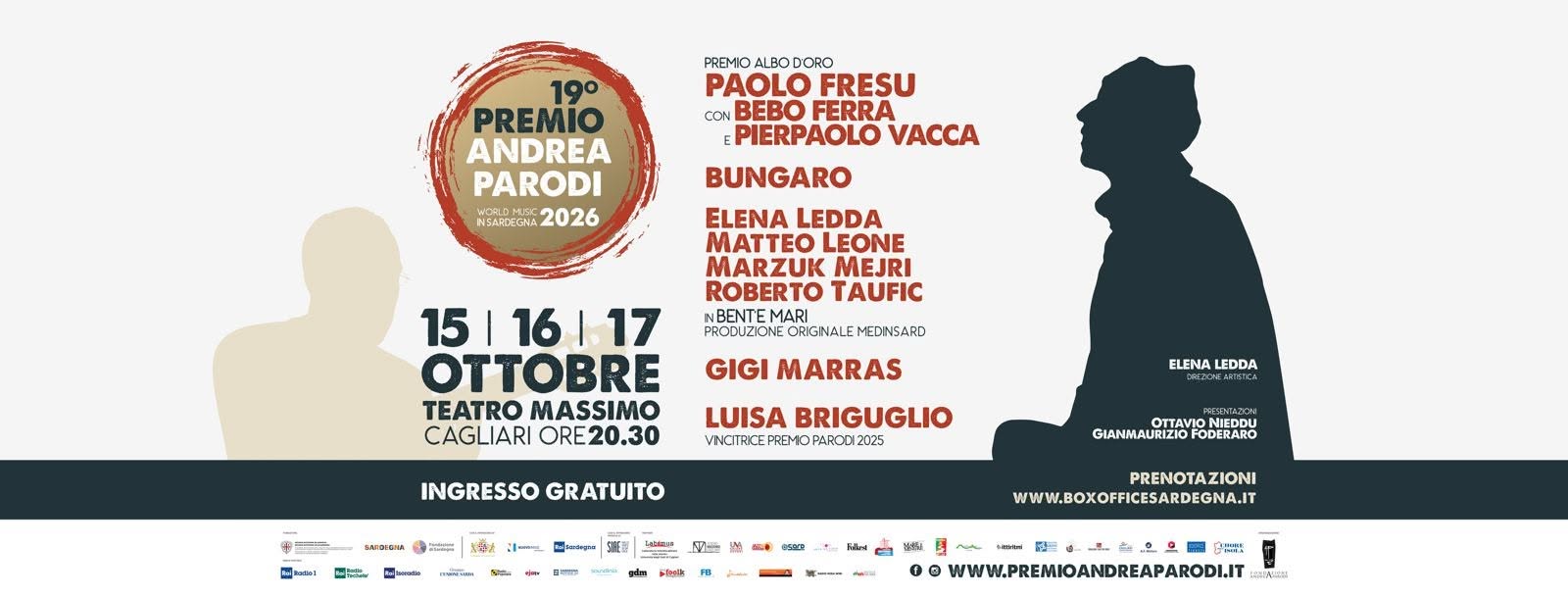 IL PREMIO ANDREA PARODI 2026 A VENT’ANNI DALLA SCOMPARSA DEL GRANDE ARTISTA SARDO